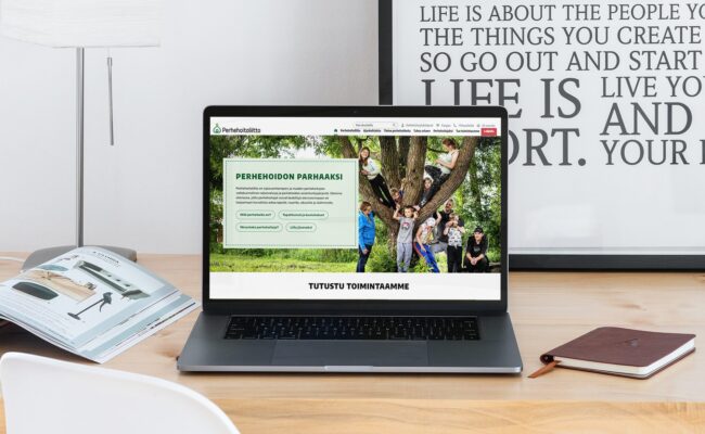 Perhehoitoliitto -verkkosivsuto